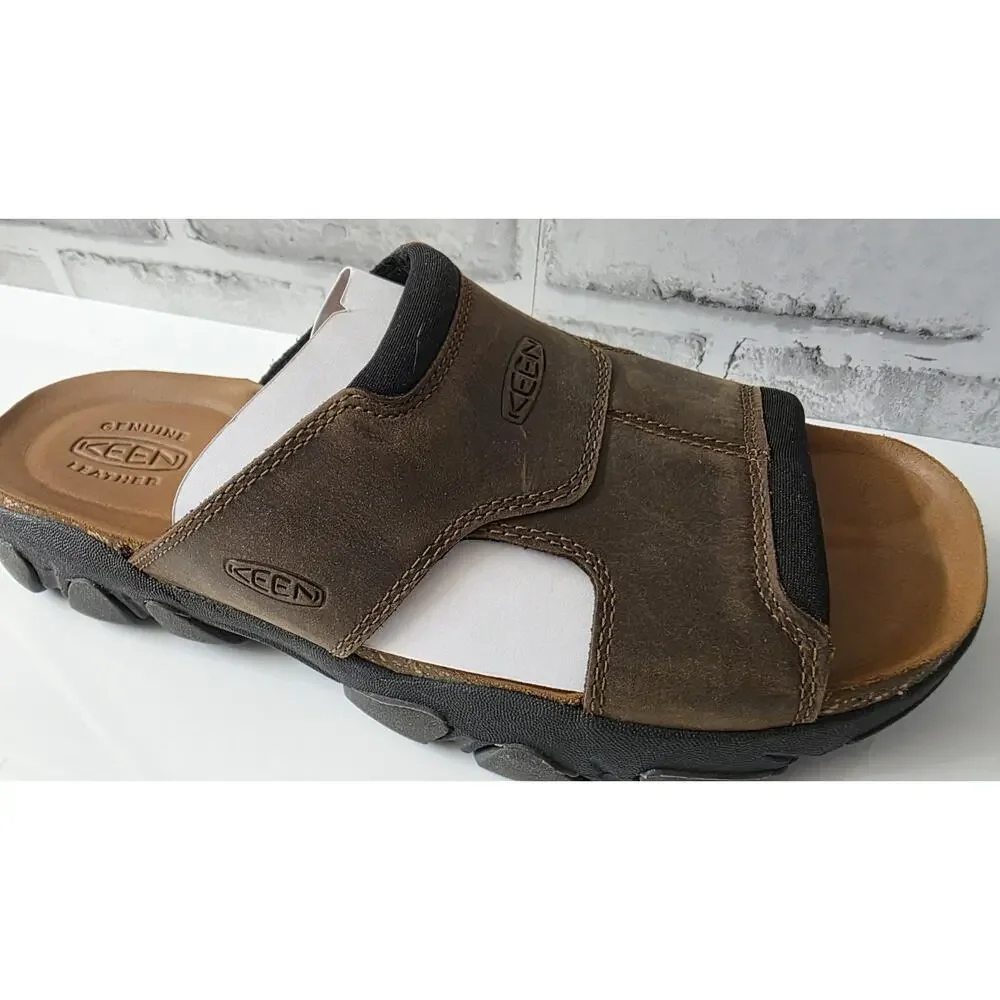 NEW KEEN Men's Daytona II Slide Bison/Black Men's Size 10 - 1027281